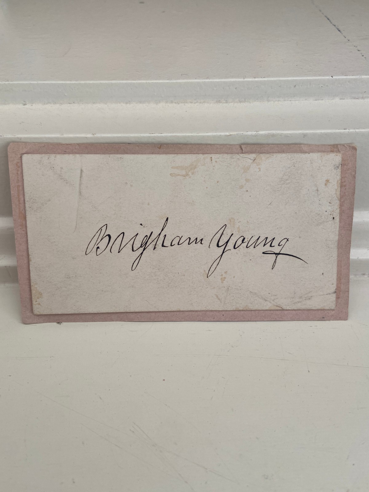 Brigham Young Autograph Sign Cut Signature | JSA Authenticated
