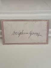 Brigham Young Autograph Sign Cut Signature | JSA Authenticated picture
