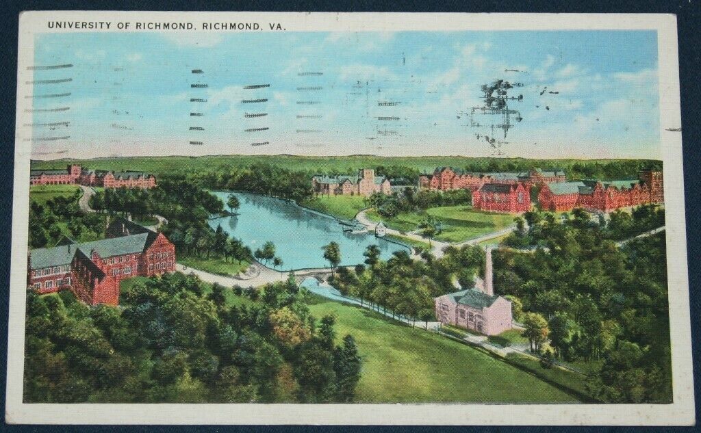 University of Richmond, Richmond, VA Postcard 1936
