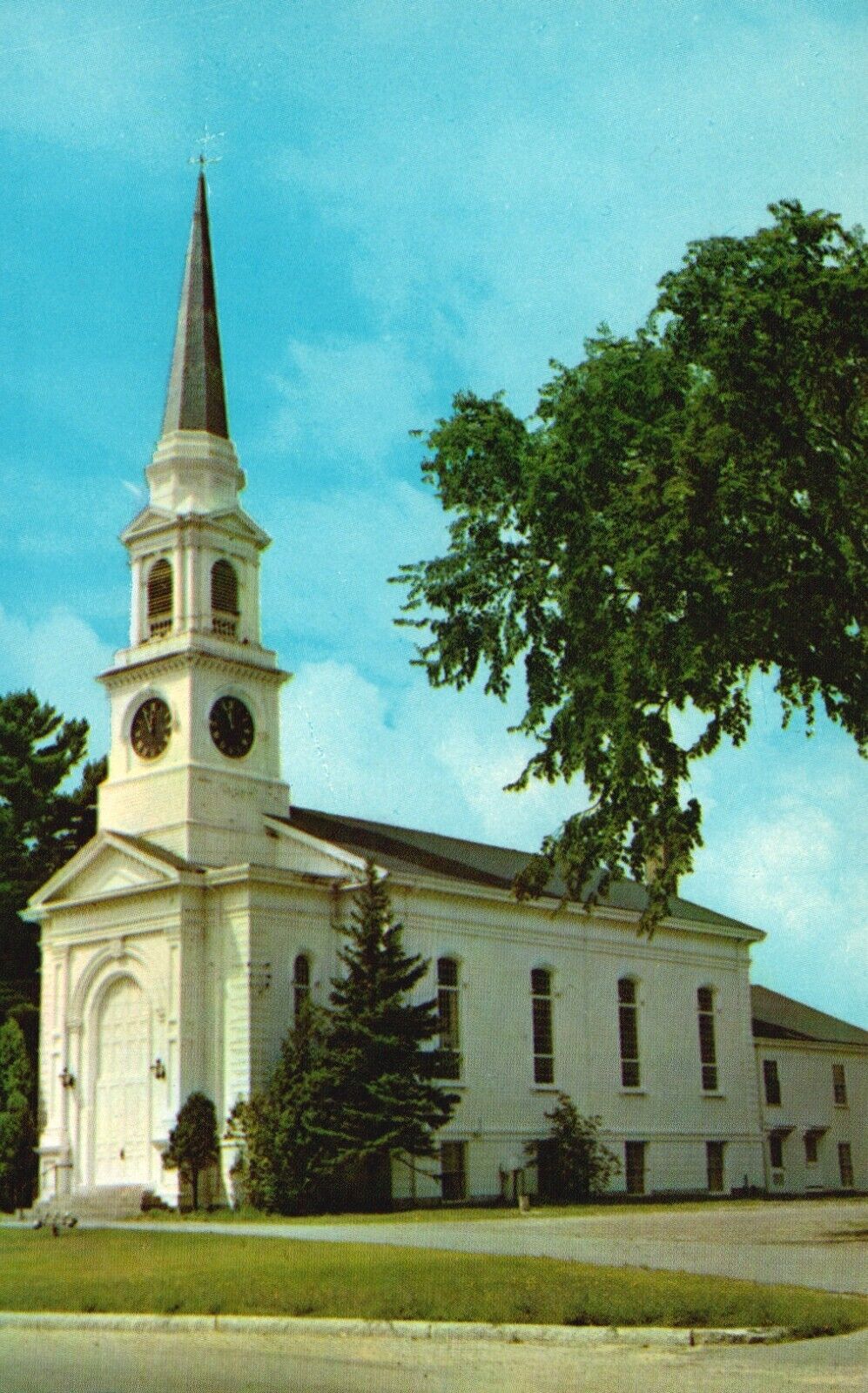 Wilmington, Mass, MA, Congregational Church, Chrome Vintage Postcard e3116