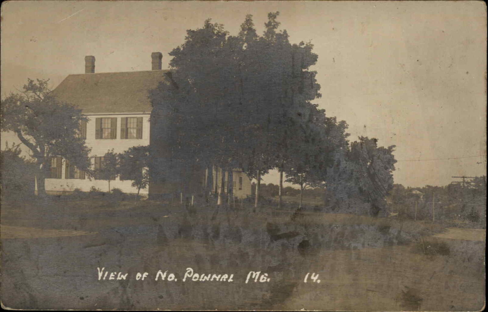 North Pownal Maine ME Eastern Illustrating Real Photo c1900s Postcard
