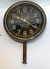 Vintage Waltham 8 Day Car Clock -7 Jewel  3 1/4