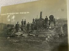 vtg 1909 St. Stephen Ohio Saw Mill Ruins Disaster RPPC Real Photo postcard picture