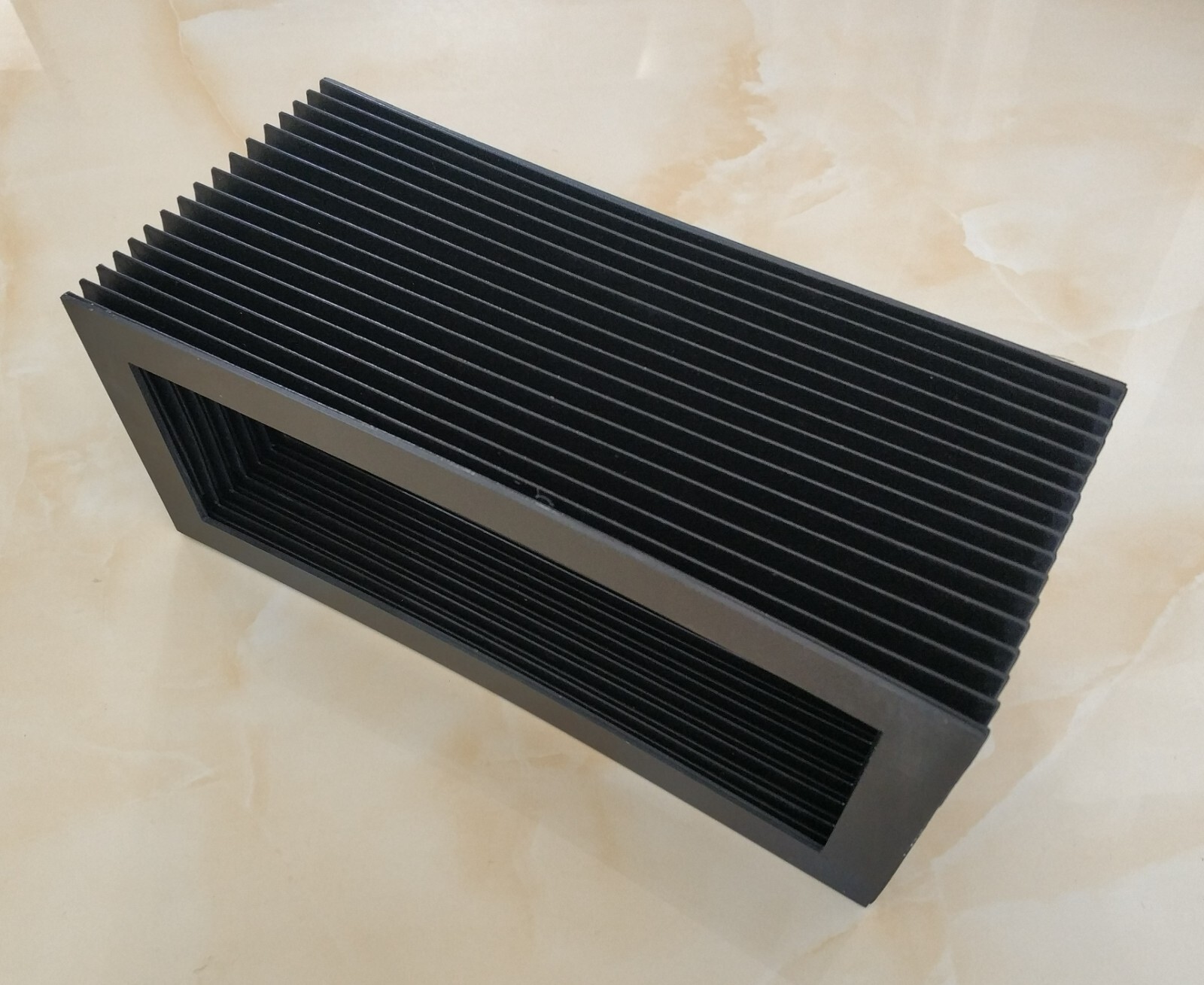Custom made square and rectangle flexibel  bellows,340mm x 260mm x Lmax 260mm