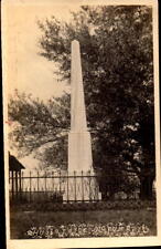 Postcard Hubbardton Monument NOKO photo card rppc Unused picture