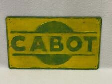 Vintage Cabot Petroleum Corp Oil Well Derrick Lease Heavy Metal Sign picture