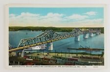 Postcard Municipal Bridge Louisville Kentucky and Jeffersonville Indiana picture