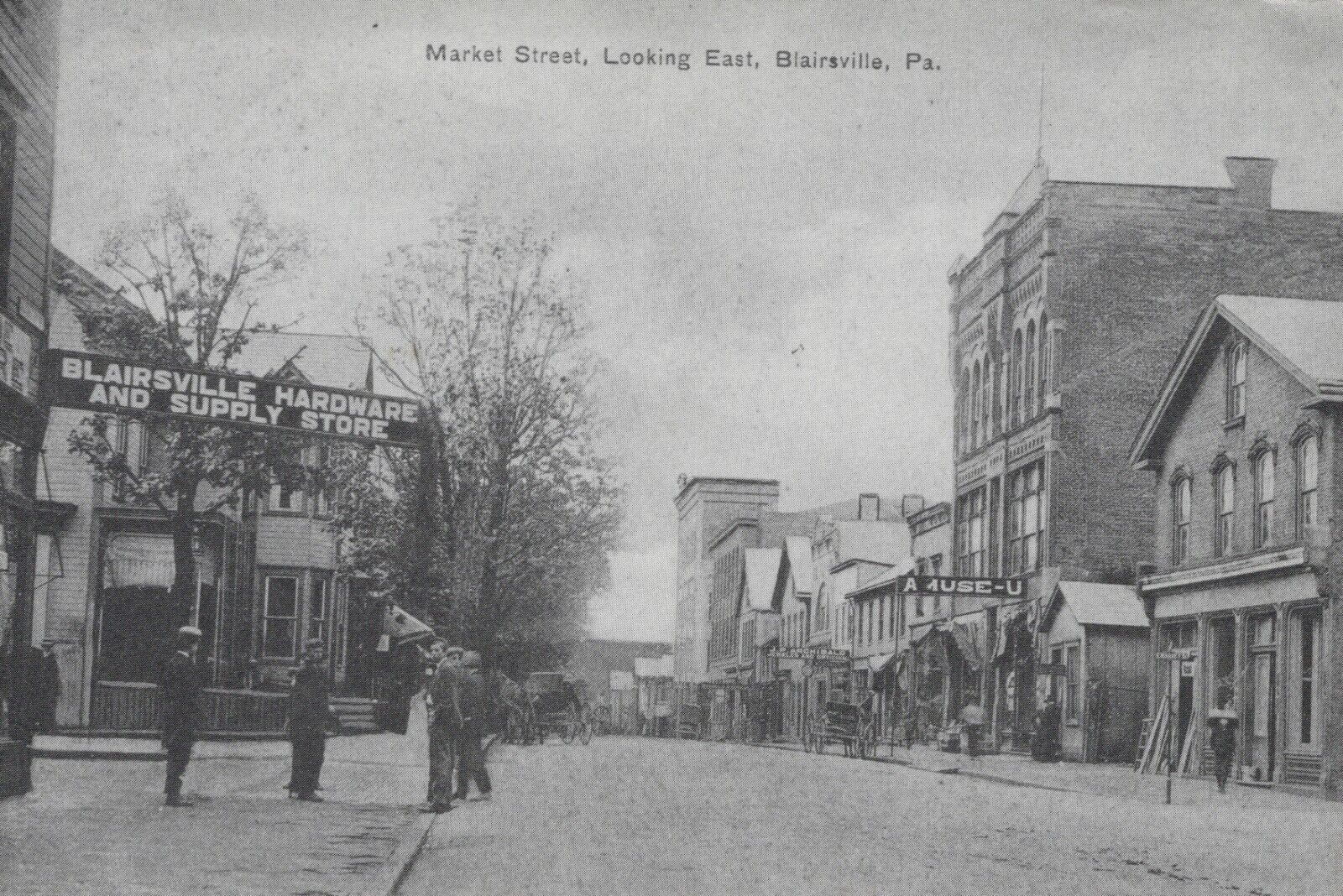 Market Street Looking East in Blairsville, PA Reproduction Photograph
