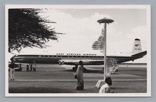 East African Airways DH Comet 4 Menu Airline Issue Postcard EAA Nairobi Airport picture
