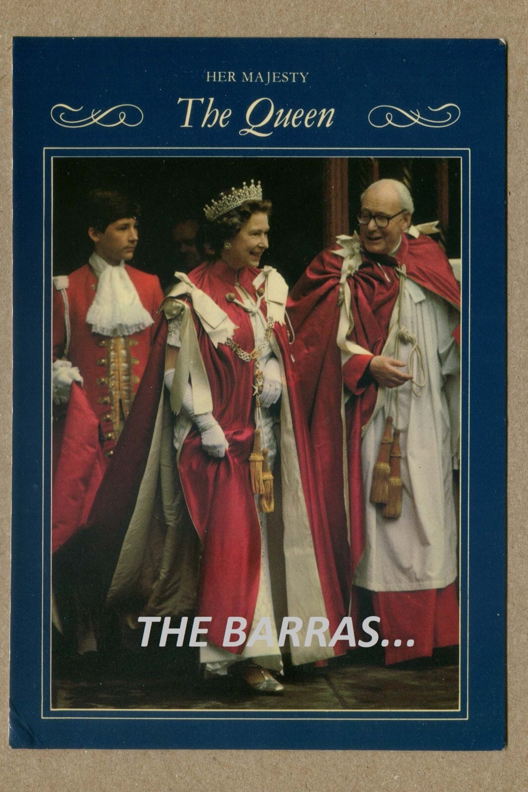 QUEEN ELIZABETH Leaving Westminster Abbey VINTAGE Heritage Series POSTCARD