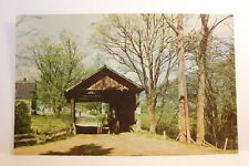 Postcard Historic Covered Bridge At Waitsfield VT M13 picture
