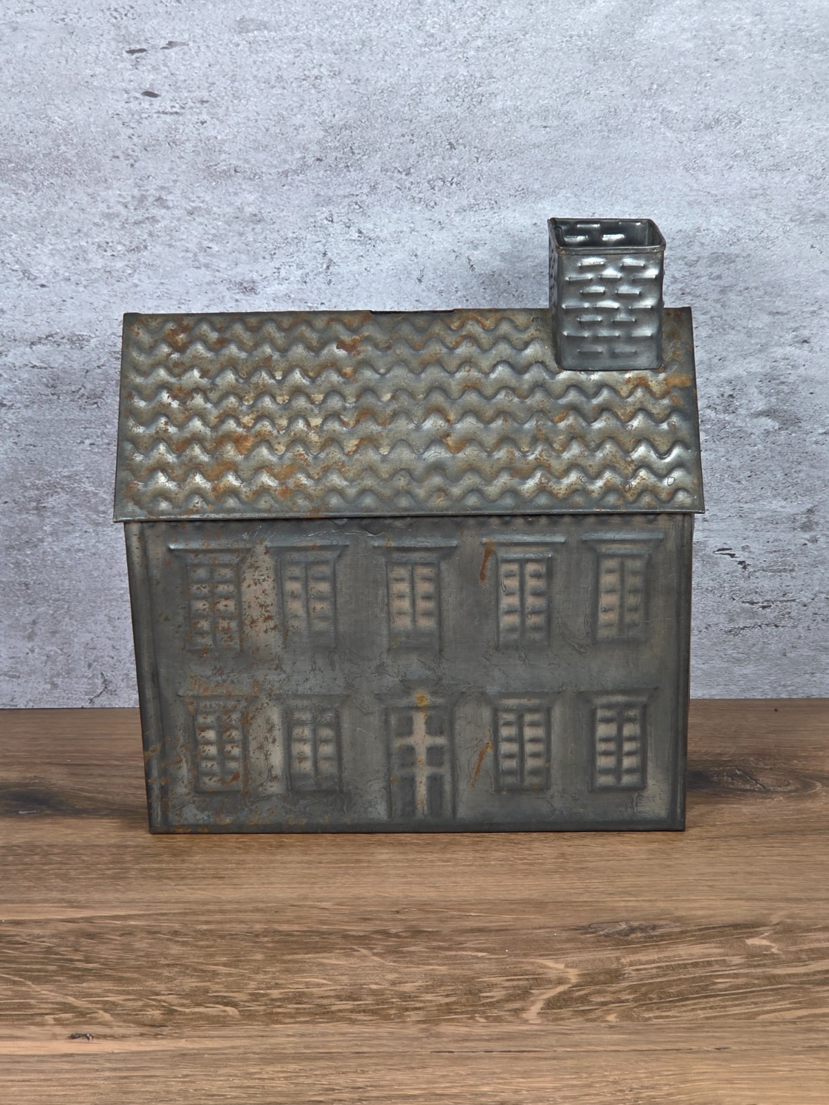 Michael Bonne Handmade Copper Schoolhouse Coin Bank Signed Folk Art Vintage Michael Bonne Handmade Copper Schoolhouse Coin Bank Signed Folk Art Vintage