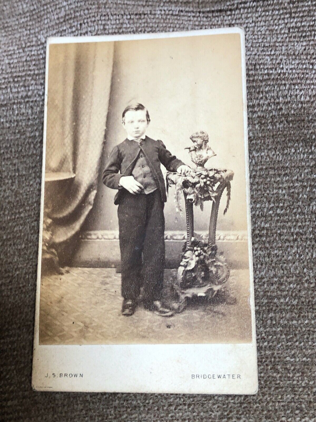 1870s photo of a very smart young boy . bridgewater