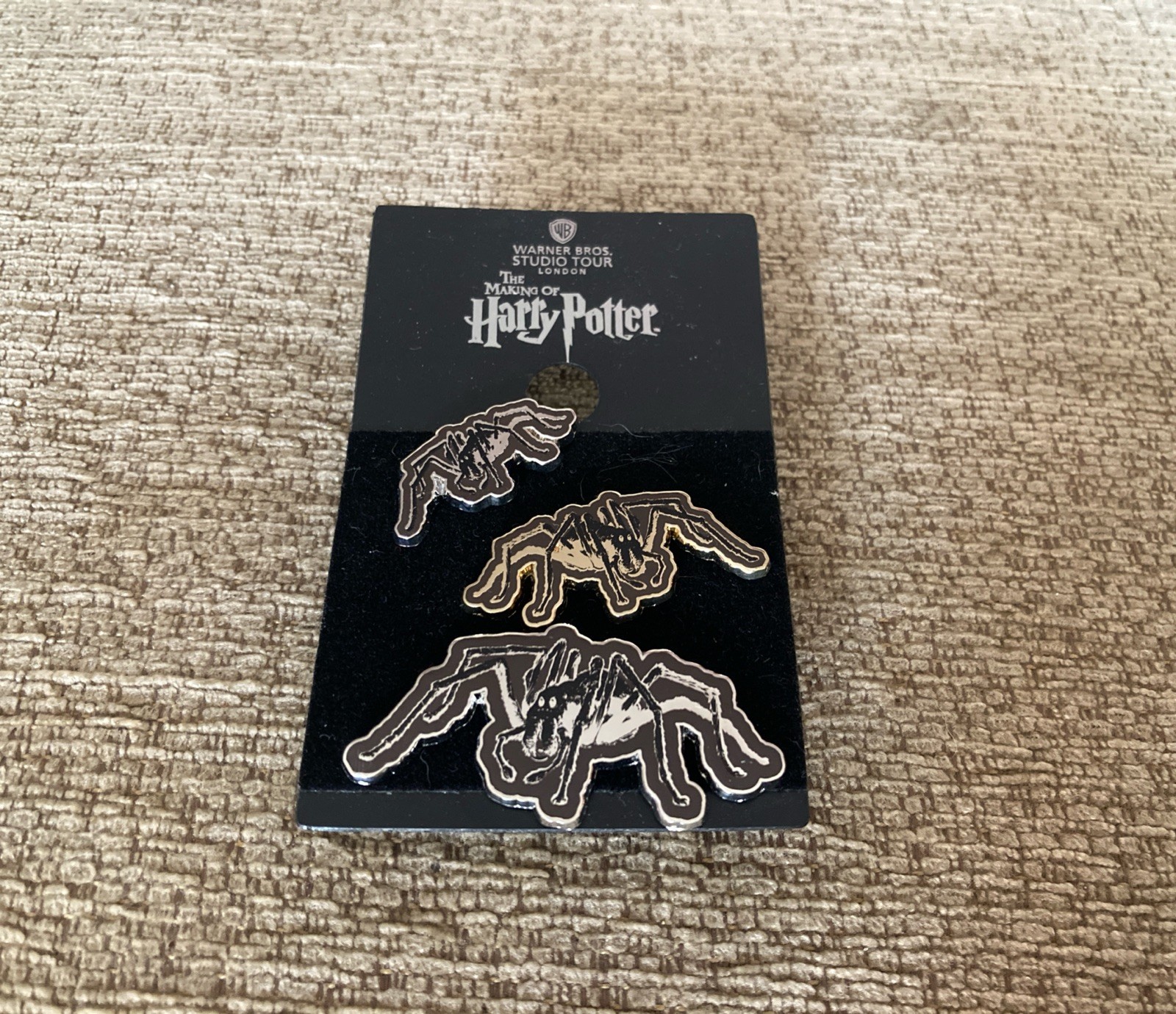 Harry Potter Warner Bros Studio Tour Spider Pin Badge Set Rare Spiders Harry Potter Warner Bros Studio Tour Spider Pin Badge Set Rare Spiders