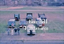 Vintage 1965 Photo Slide From Bloomfield New Jersey Maintenance Crew Trucks Vans picture