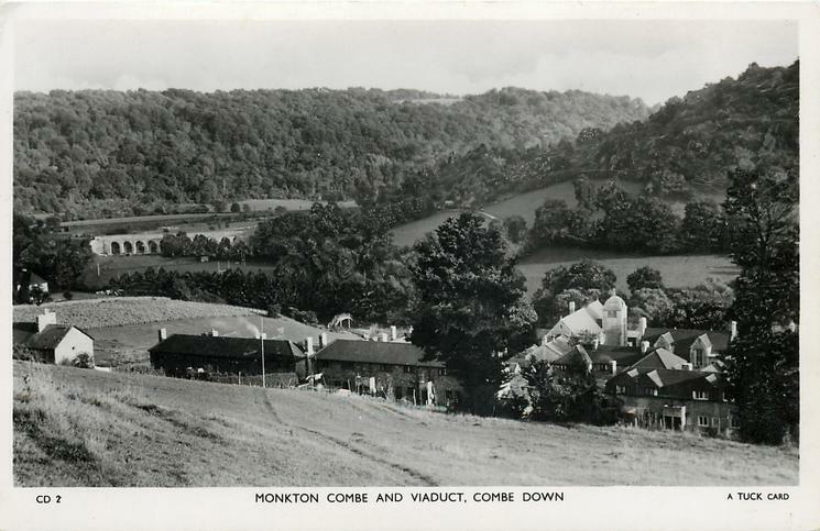 Combe Down Somerset England Monkton Combe And Viaduct OLD PHOTO