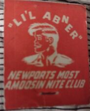 Lil ABNER DOGPATCH NITE CLUB NEWPORT KENTUCKY MATCHBOOK  picture