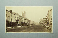 Old antique vtg 1860s View of the Town of Bridport United Kingdom CDV Photo Nice picture