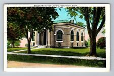 Colchester CT-Connecticut, Cragin Memorial Library, c1939 Vintage Postcard picture