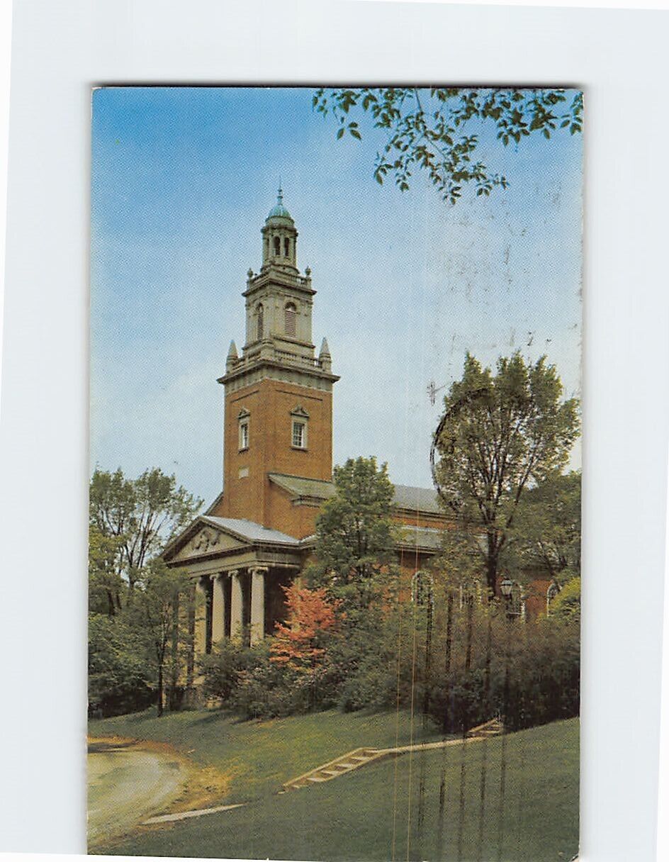 Postcard Swasey Chapel Denison University Granville Ohio USA