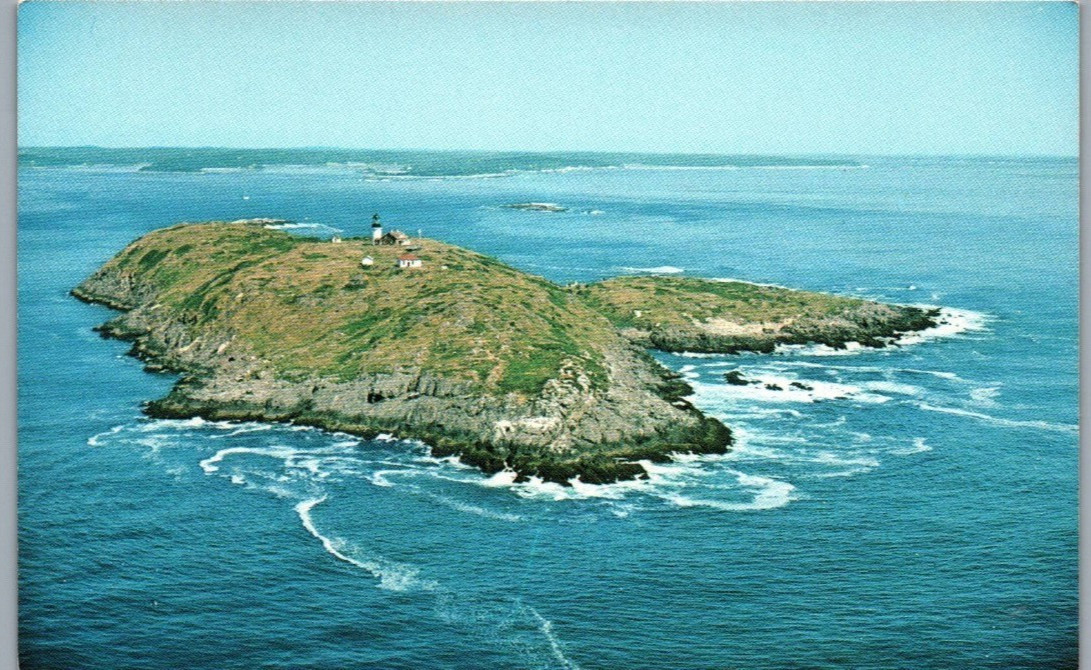 Seguin Island Light Aerial View Kennebec River Maine