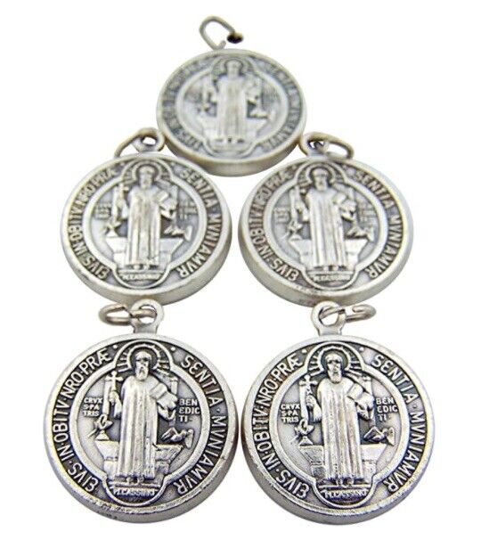 Saint St Benedict Medals Medalla De San Benito Evil Protection Charm 5pcs