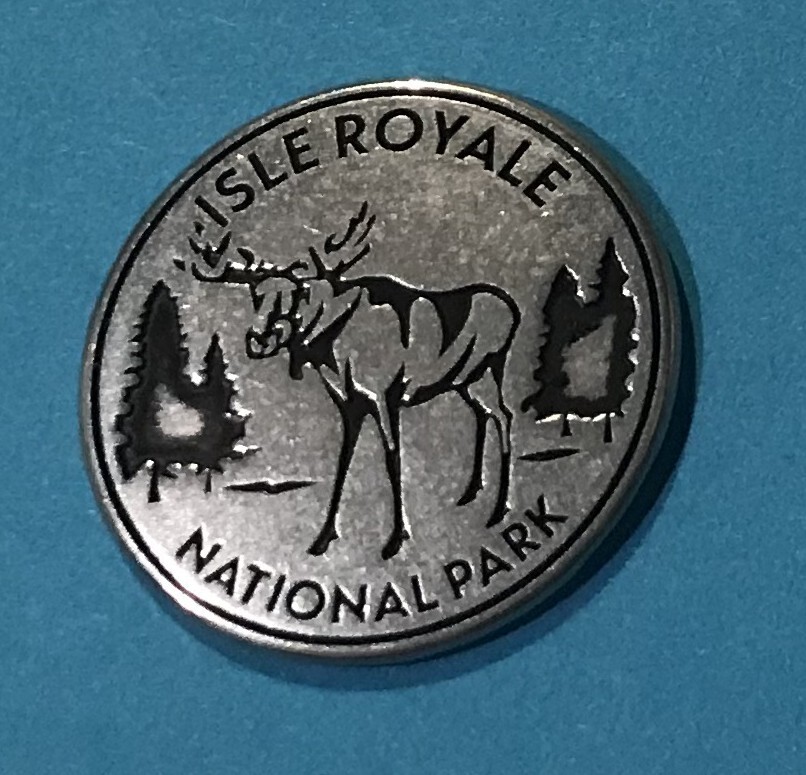 New Round Design Isle Royale National Park Token New Round Design Isle Royale National Park Token