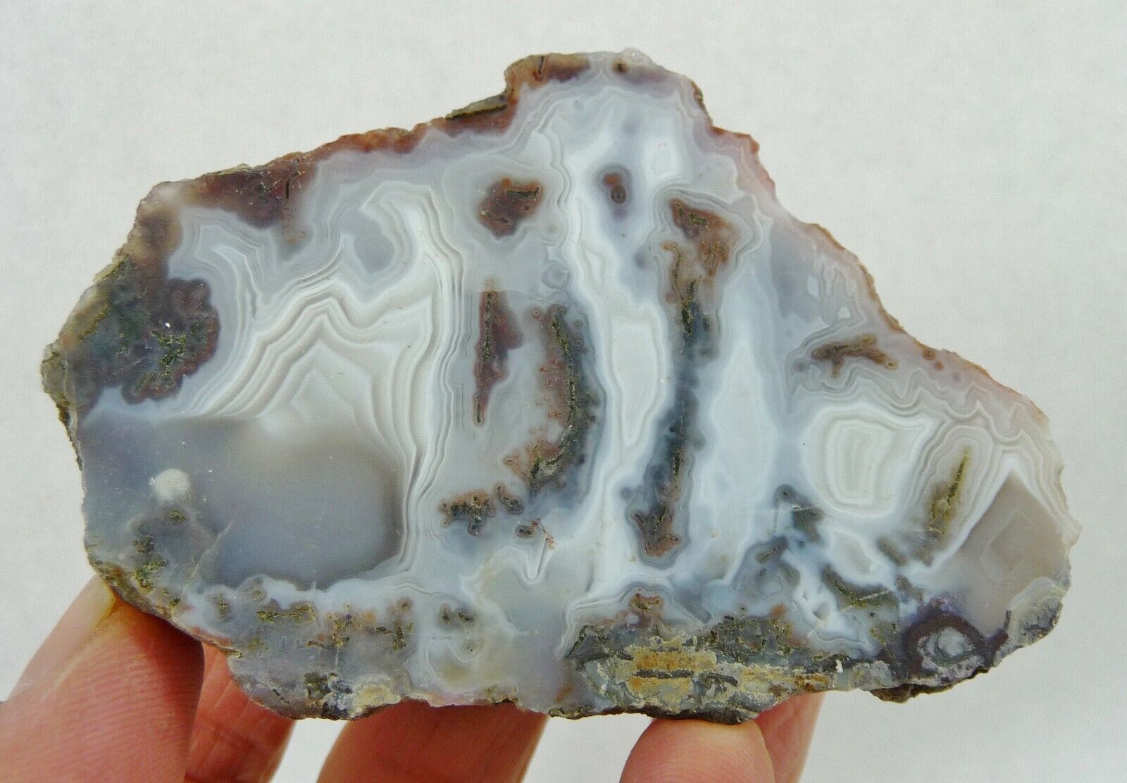 Natural Faced Agate Nodule 106 grams Lapidary Rough or Display 