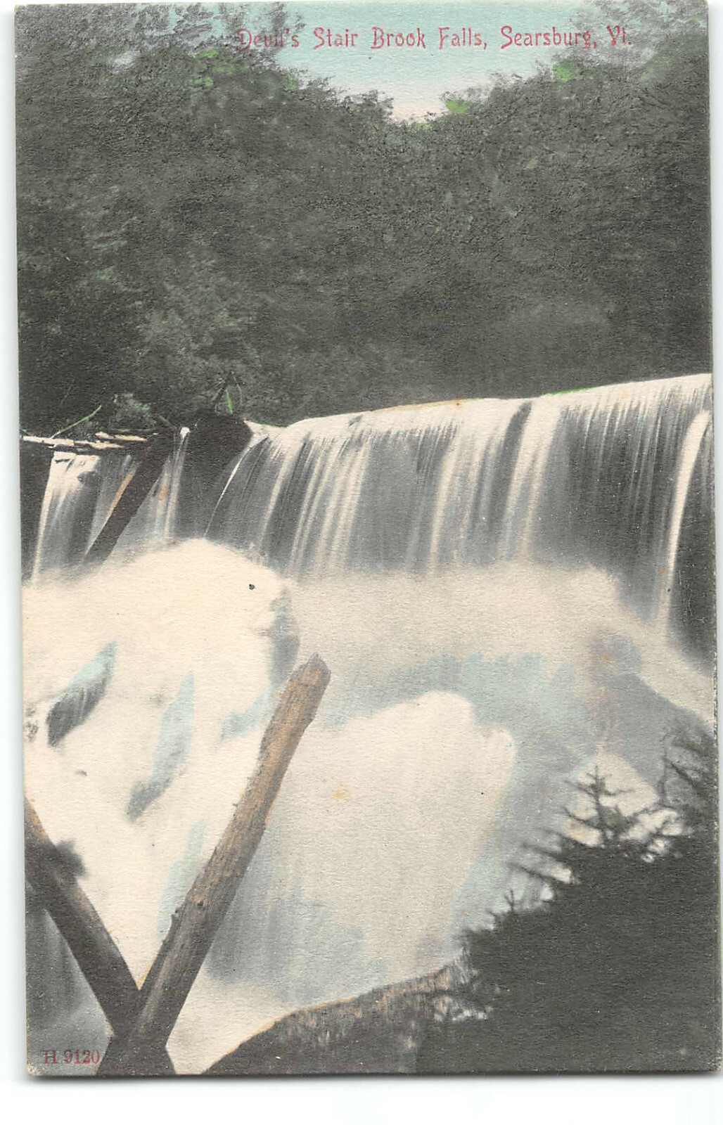 Vermont-VT-Searsburg-Devil's Stair Brook Falls-Waterfall-Antique Postcard Vermont-VT-Searsburg-Devil's Stair Brook Falls-Waterfall-Antique Postcard