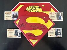 Superman Emblem Signed Kidder Coates Niell Bosworth Sticker by Sarah Douglas picture