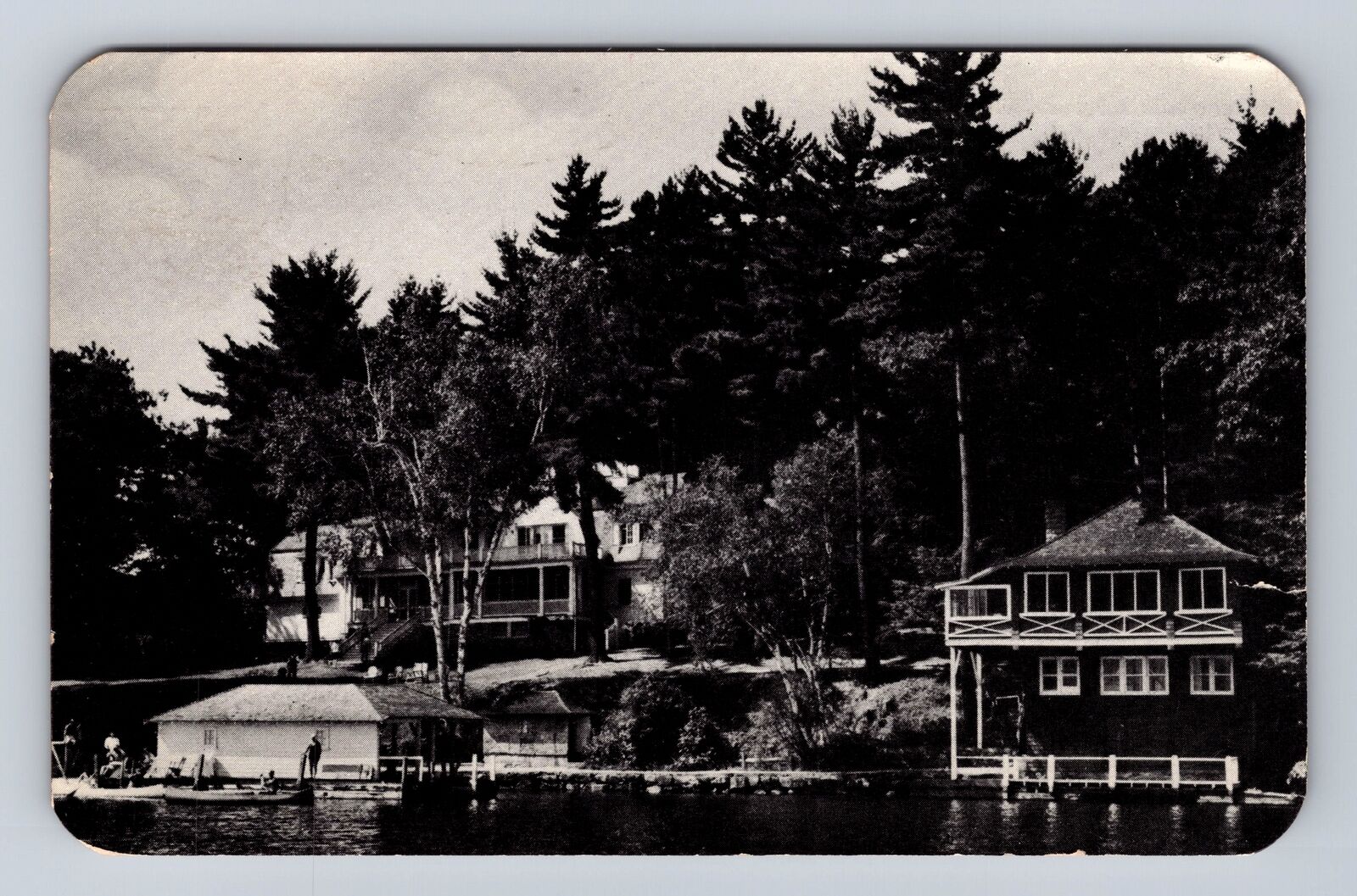 Bolton Landing NY-New York, Colonial Village, Antique, Vintage c1953 Postcard