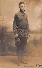 RPPC Handsome Young WWI Soldier Eugene Witten Richmond VA c1918 Photo Postcard picture