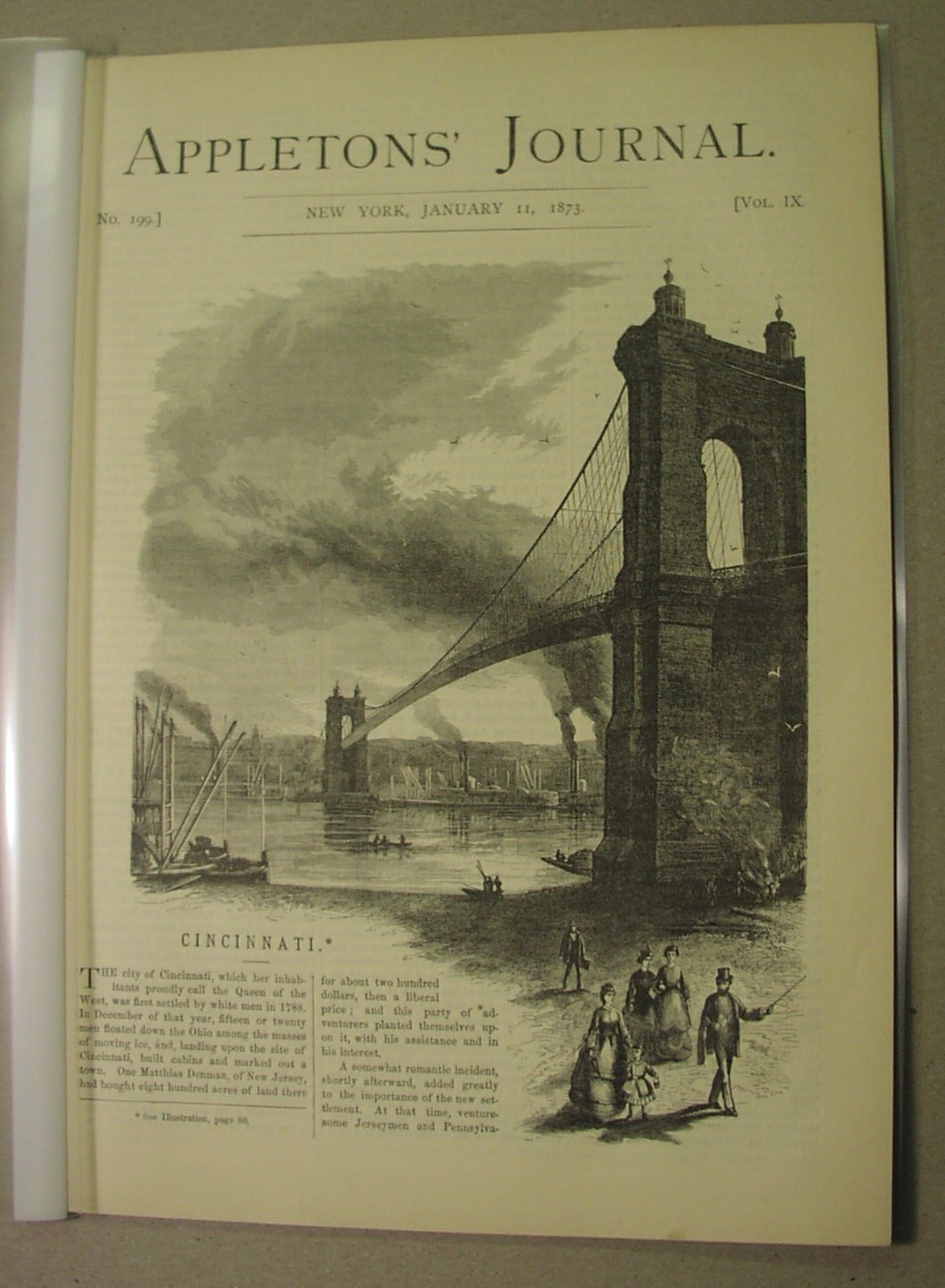 1873- CINCINNATI - article w/2 nice views; a visit to FRANZ LISZT; Edwin FORREST 1873- CINCINNATI - article w/2 nice views; a visit to FRANZ LISZT; Edwin FORREST