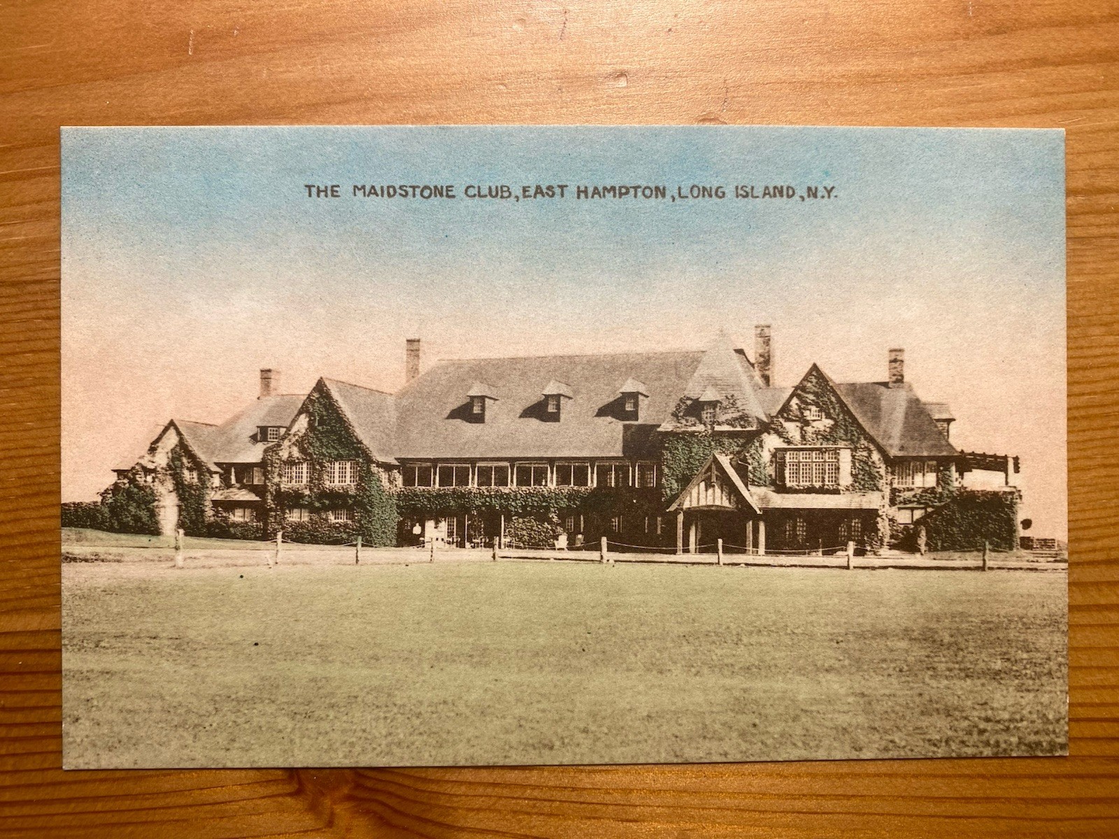 Maidstone Club Golf Clubhouse Postcard East Hampton Long Island New York Rare