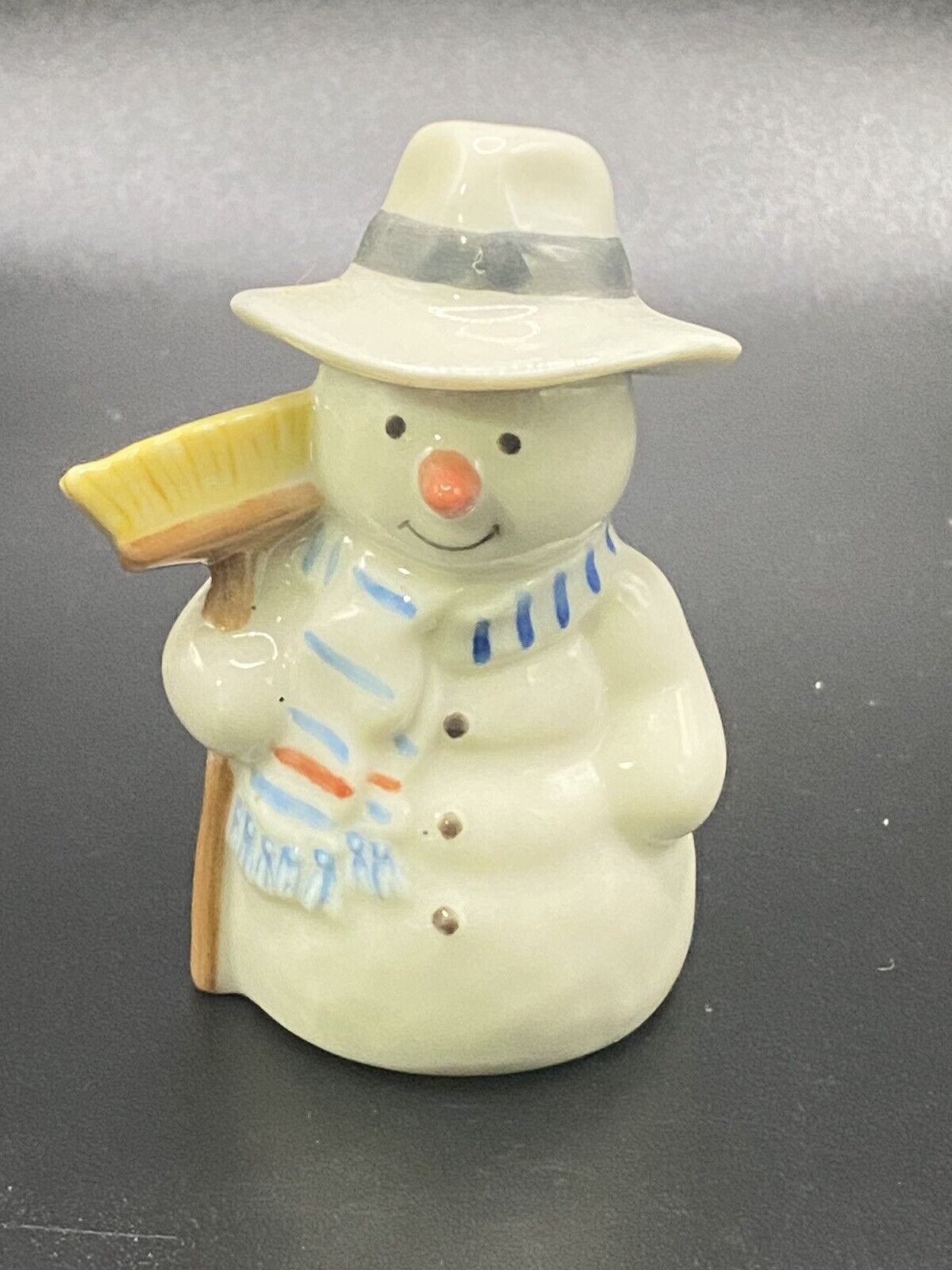 Vintage Royal Copenhagen Snowman with Broom Porcelain Figurine Figure 768
