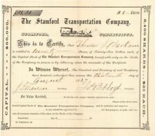 Stamford Transportation Co. - Stock Certificate - Shipping Stocks picture