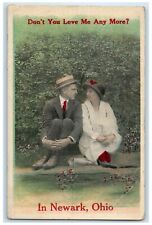 c1910 Don't You Love Me Any More Couple Lovers Newark Ohio OH Vintage Postcard picture