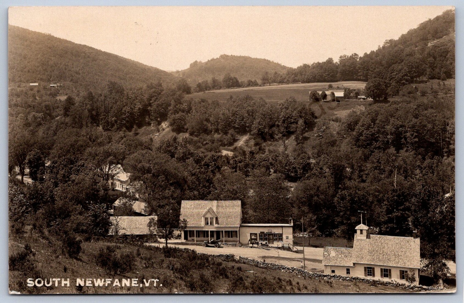 K11/ South Newfane Vermont RPPC Postcard c1910 Grocery Store Grain 785