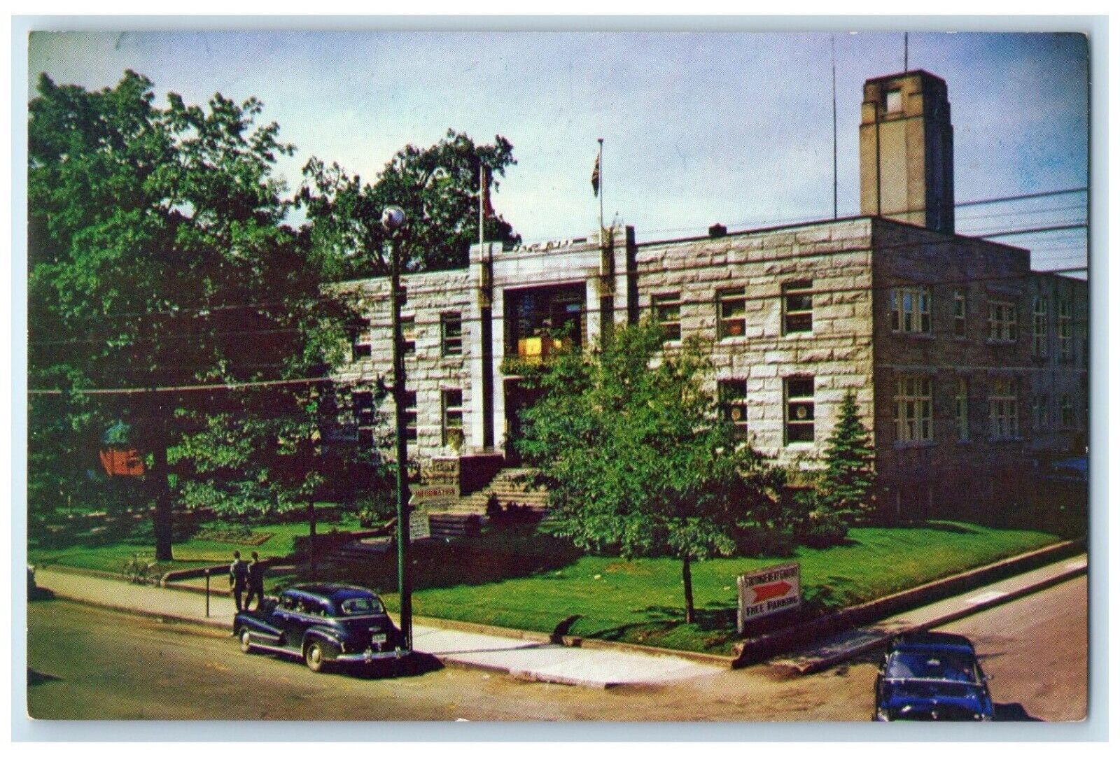 c1960's Hotel De Ville Granby Quebec Canada Vintage Posted Postcard