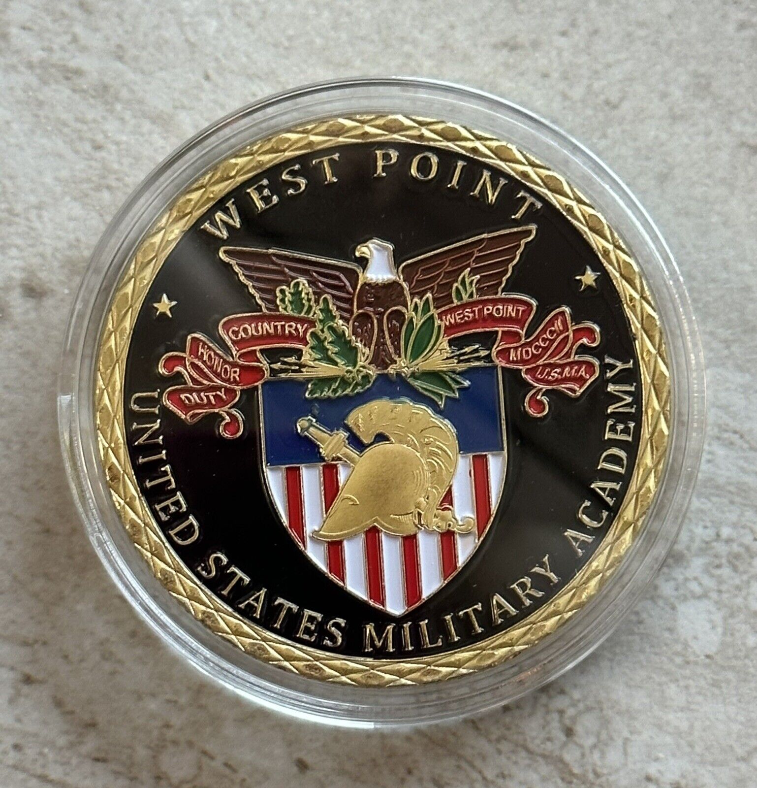 Challenge Coin West Point Duty Honor Country Coin. New Great Gift