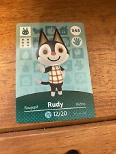 Rudy #344 Animal Crossing amiibo Card Series 4 (Pack Fresh) picture
