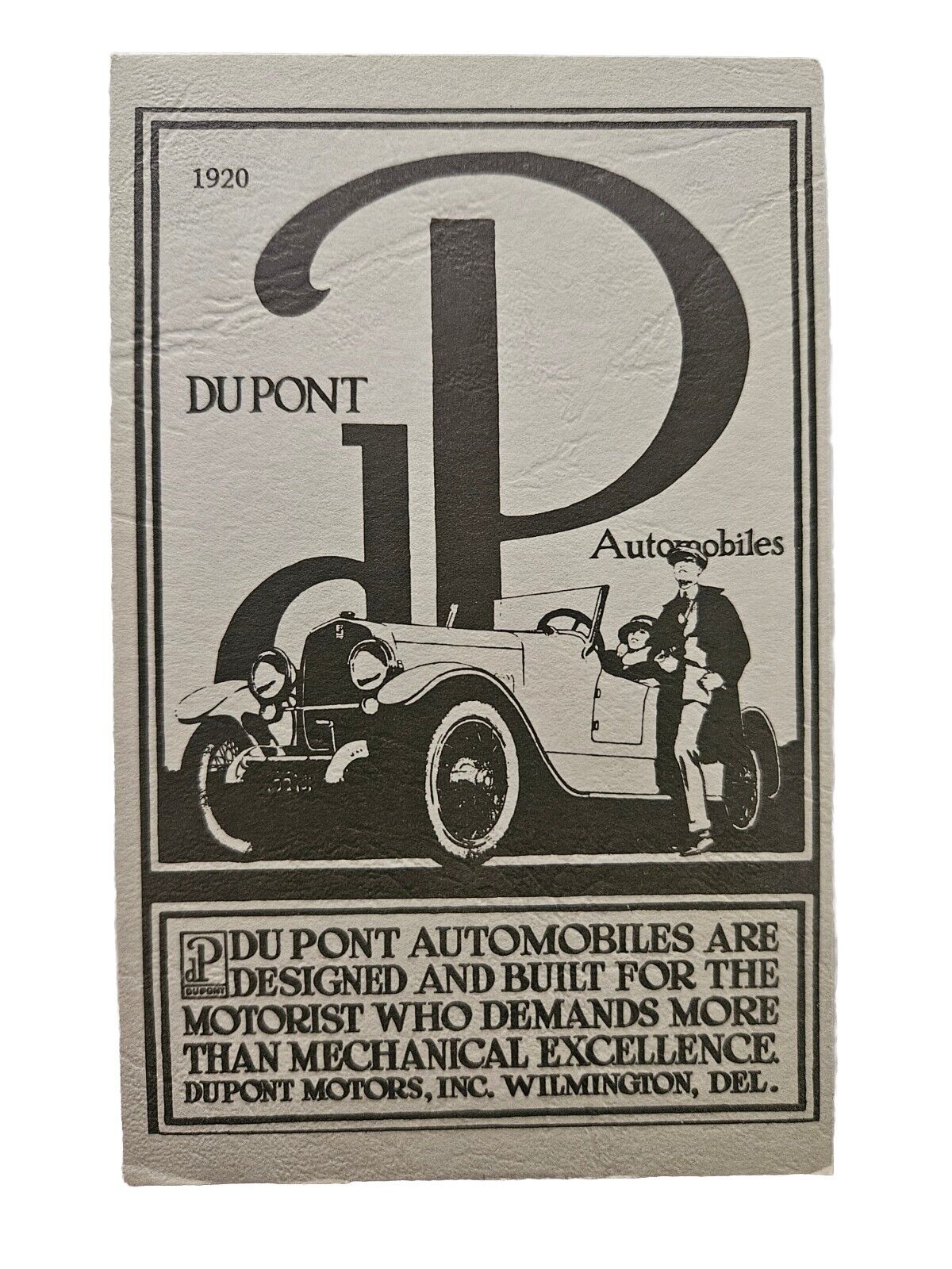 DuPont Automobiles Motors Postcard Wilmington DE