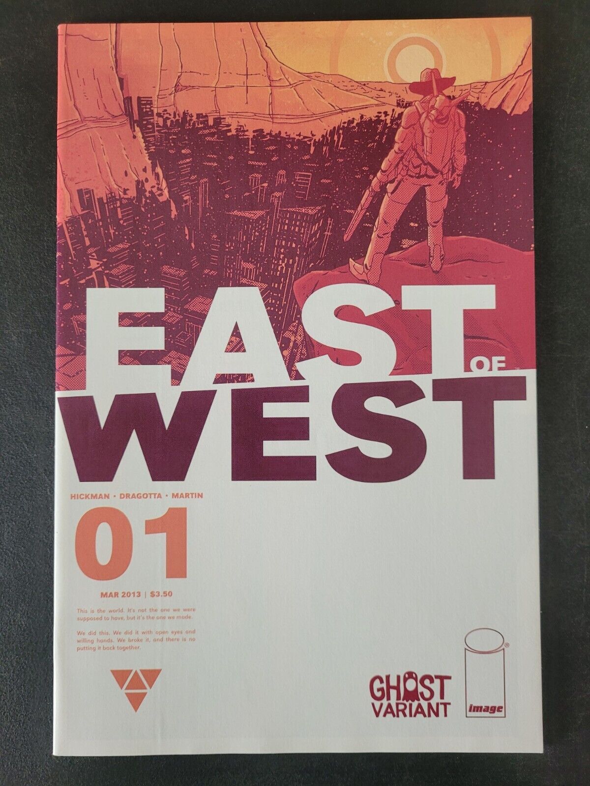 EAST OF WEST #1 (2013) IMAGE COMICS GHOST VARIANT JONATHAN HICKMAN