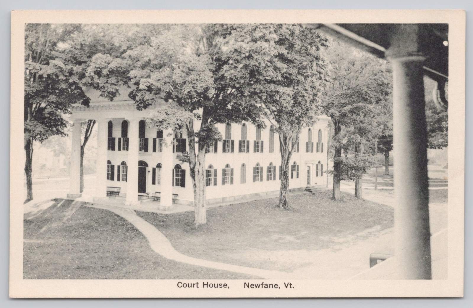 Newfane Vermont Court House Historic Building Divided Back Postcard Newfane Vermont Court House Historic Building Divided Back Postcard