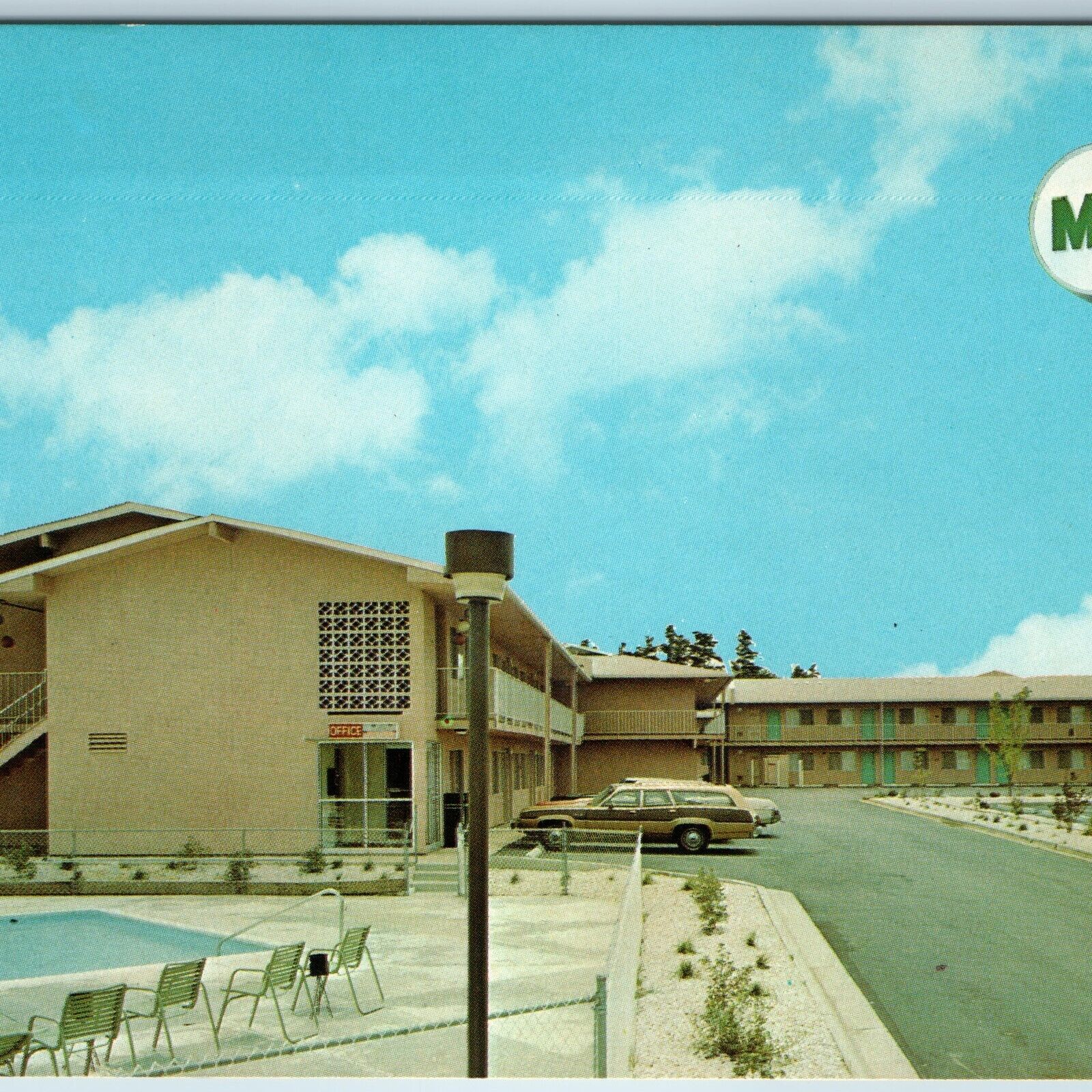 c1970s Greensboro NC Motel 6 Advertising Station Wagon Car Greenhaven Drive A197