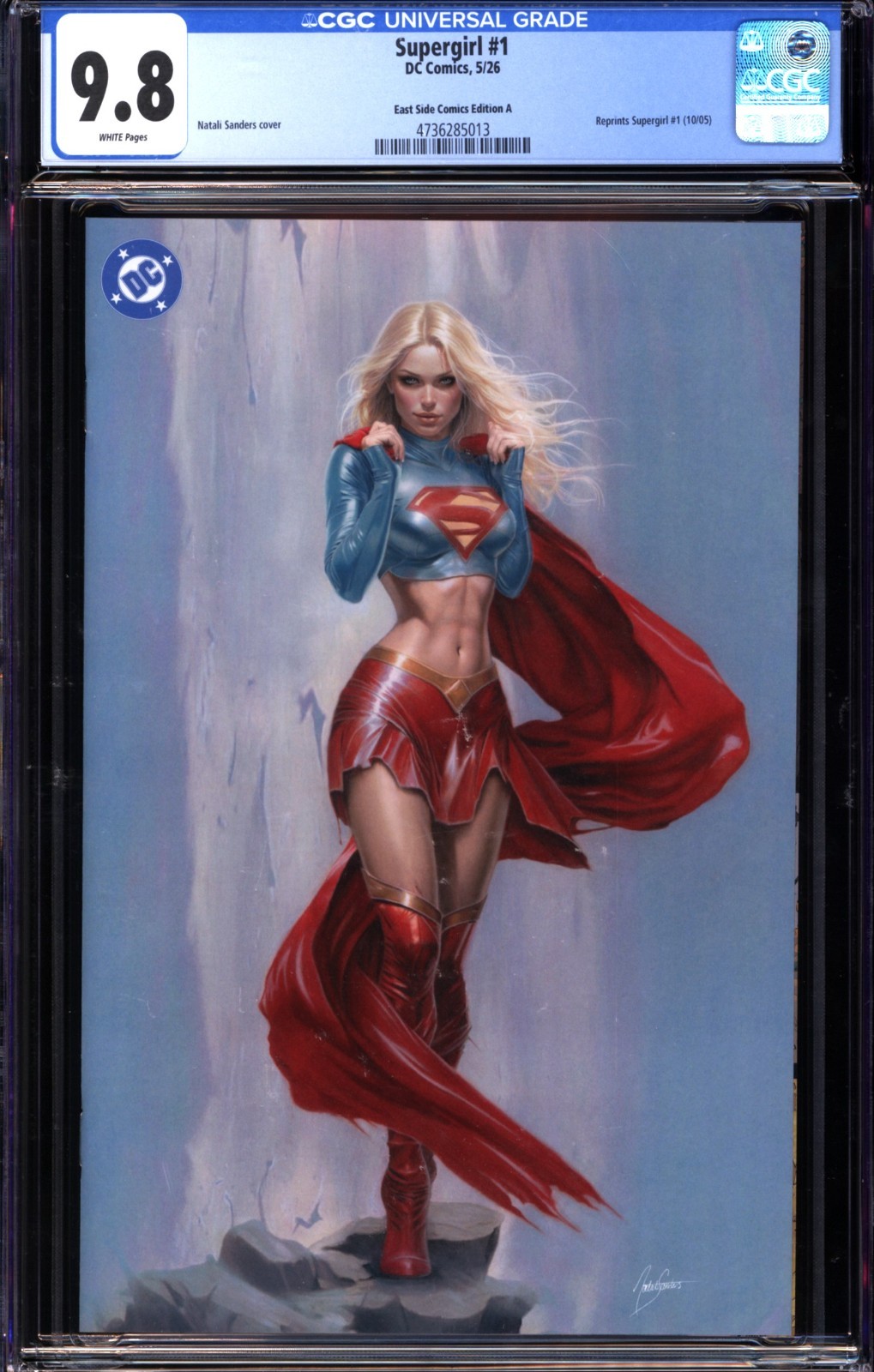 Supergirl #1: Natali Sanders East Side Comics Edition A - 2026 DC - CGC 9.8 Supergirl #1: Natali Sanders East Side Comics Edition A - 2026 DC - CGC 9.8