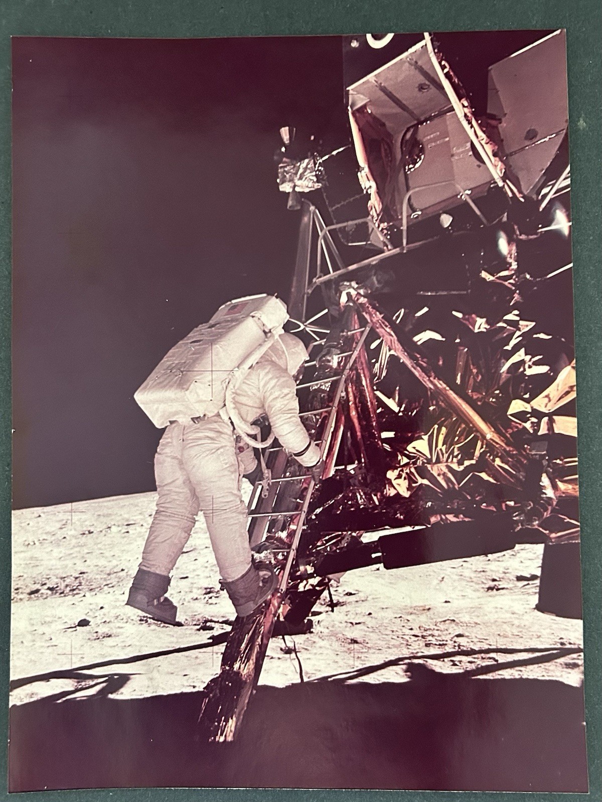 Apollo Vt 1969 NASA Apollo 11 Edwin Buzz Aldrin Descend Steps of Lunar Module ...