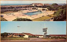Huntington Beach Shores Motel Multi View California Vintage Postcard c1960 picture