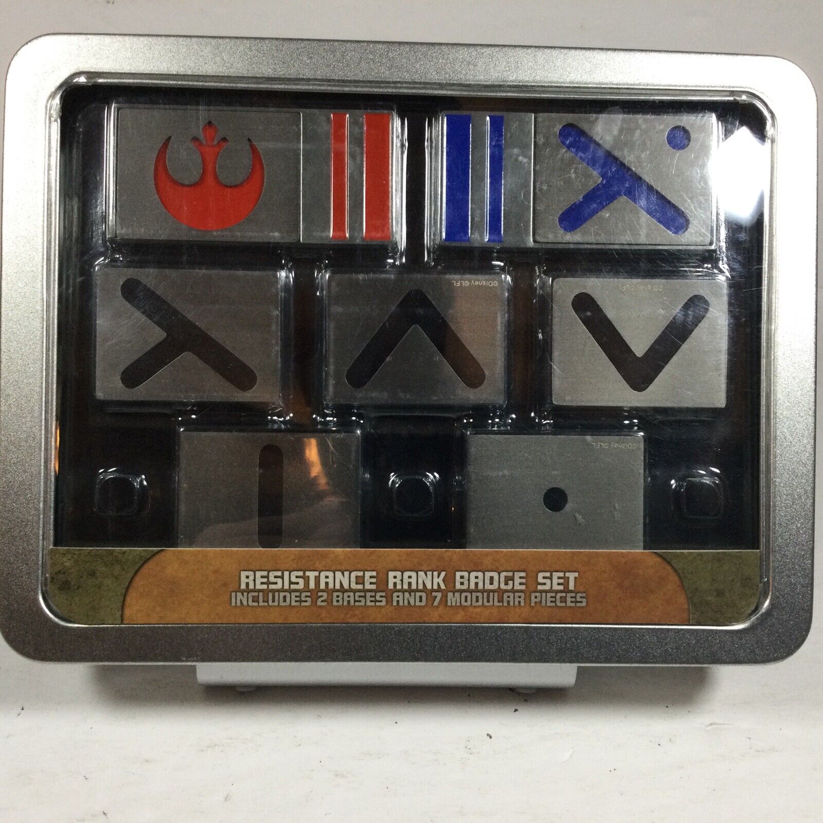 Genuine￼ Disney Parks Star Wars Galaxy Edge Cosplay Resistance Rank Badge Set