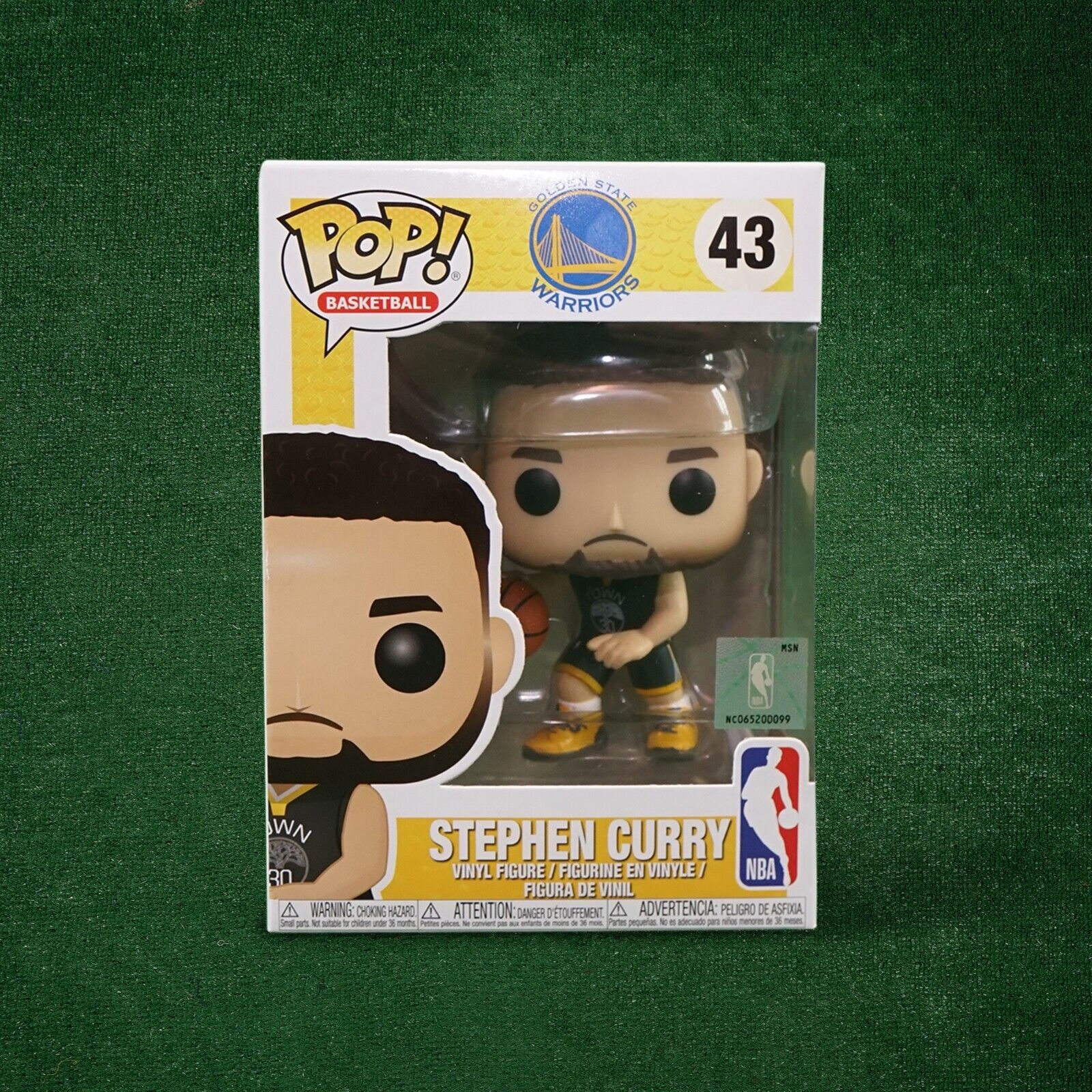 Funko Pop NBA #43 - Stephen Curry Golden State Warriors Funko Pop *Mint*